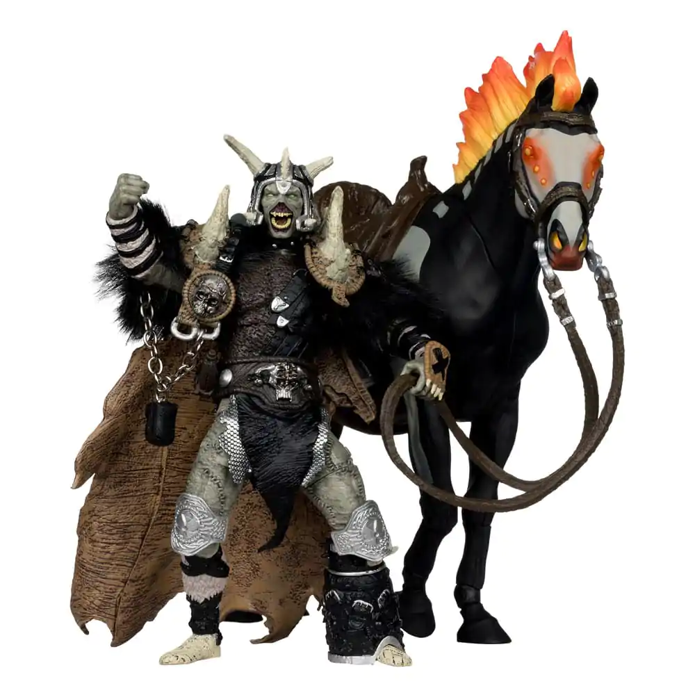 Spawn Akcijska figura Bloodaxe with Horse (Spawn: The Dark Ages) (McFarlane Toys 30th Anniversary) (Gold Label) 18 cm fotografija izdelka