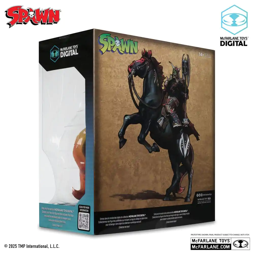 Spawn Akcijska figura Bloodaxe with Horse (Spawn: The Dark Ages) (McFarlane Toys 30th Anniversary) (Gold Label) 18 cm fotografija izdelka