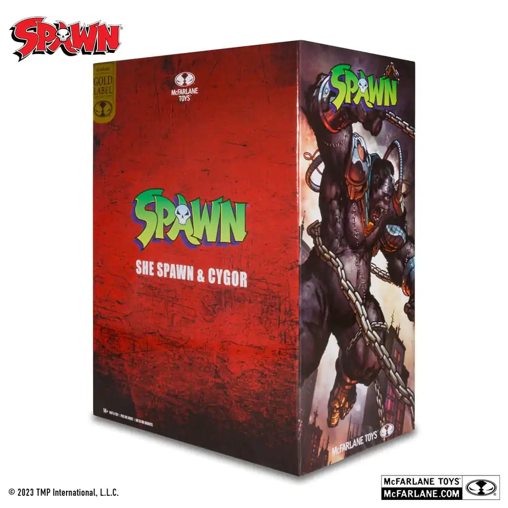 Spawn akcijske figure paket 2 She Spawn & Cygor (Gold Label) 18 cm fotografija izdelka