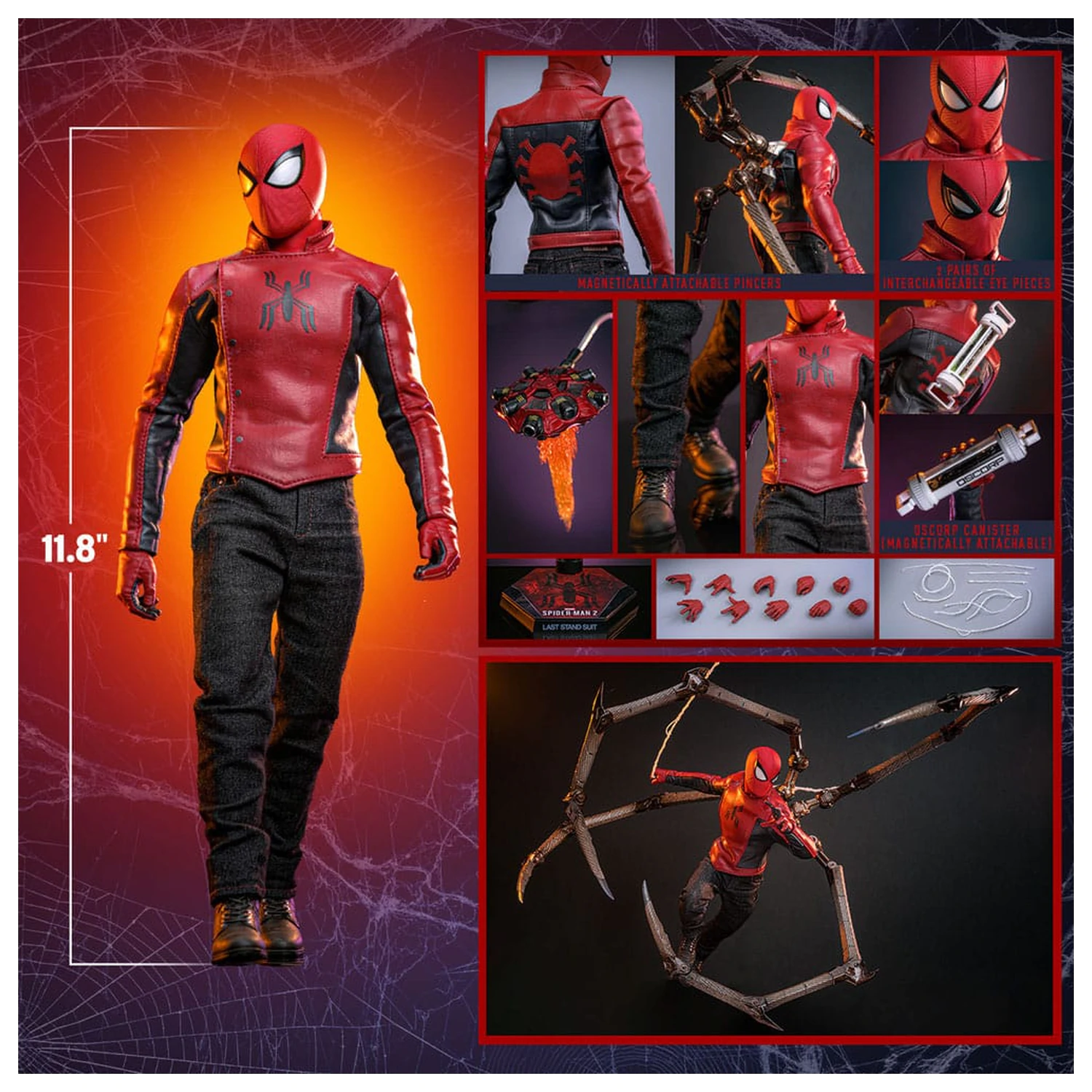 Spider-Man 2 akcijska figura 1/6 Peter Parker (Last Stand Suit) Hot Toys Exclusive 30 cm fotografija izdelka