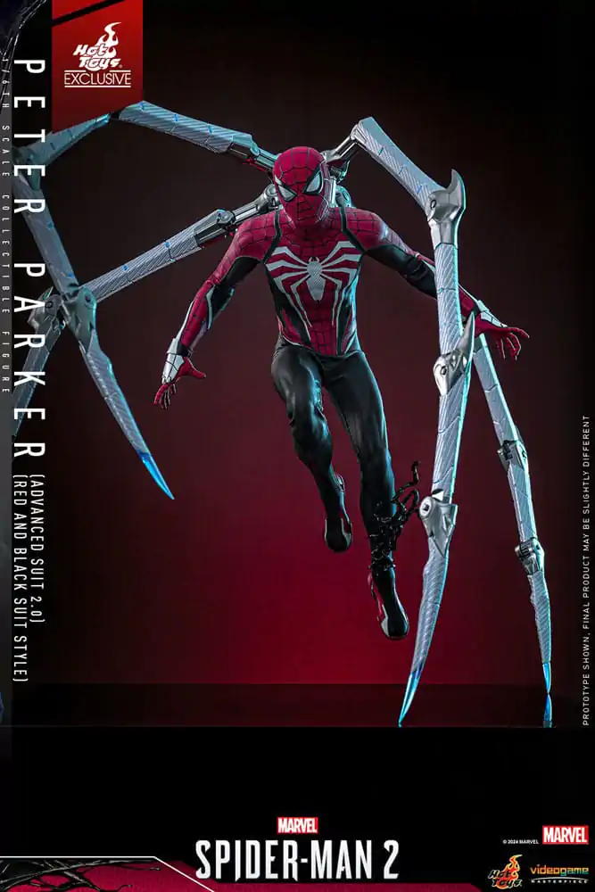 Spider-Man 2 Video Game Masterpiece Akcijska figura 1/6 Peter Parker (Advanced Suit 2.0) (Red and Black Suit Style) 30 cm fotografija izdelka