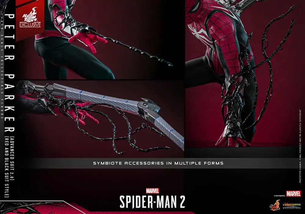 Spider-Man 2 Video Game Masterpiece Akcijska figura 1/6 Peter Parker (Advanced Suit 2.0) (Red and Black Suit Style) 30 cm fotografija izdelka
