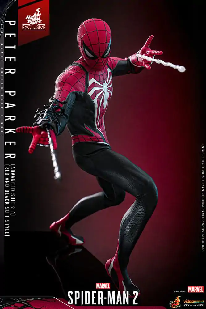 Spider-Man 2 Video Game Masterpiece Akcijska figura 1/6 Peter Parker (Advanced Suit 2.0) (Red and Black Suit Style) 30 cm fotografija izdelka