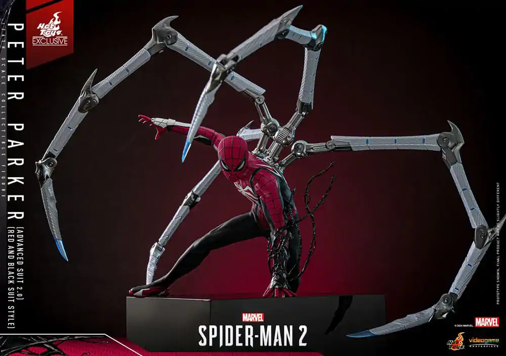 Spider-Man 2 Video Game Masterpiece Akcijska figura 1/6 Peter Parker (Advanced Suit 2.0) (Red and Black Suit Style) 30 cm fotografija izdelka