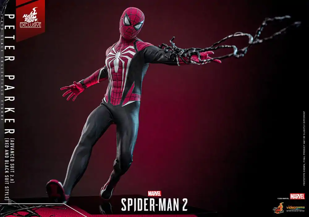Spider-Man 2 Video Game Masterpiece Akcijska figura 1/6 Peter Parker (Advanced Suit 2.0) (Red and Black Suit Style) 30 cm fotografija izdelka