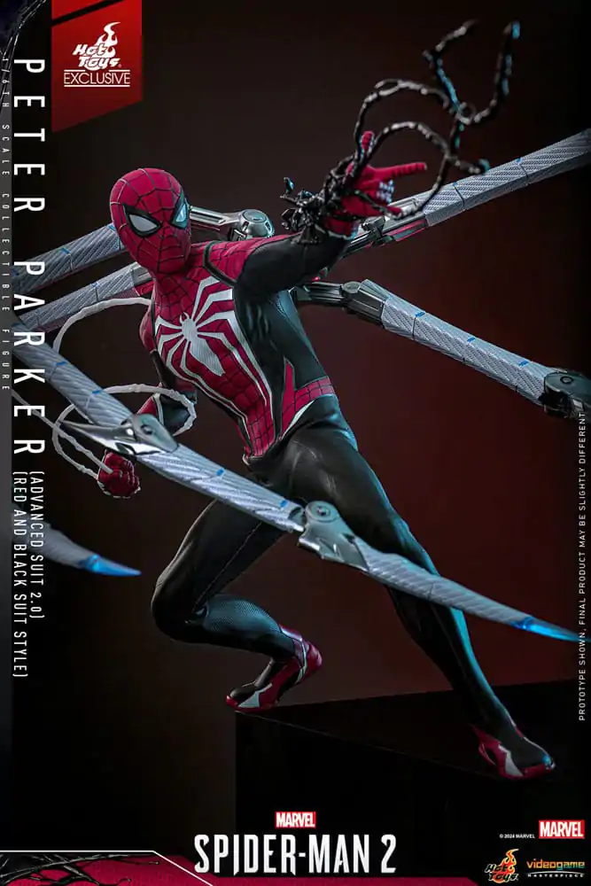 Spider-Man 2 Video Game Masterpiece Akcijska figura 1/6 Peter Parker (Advanced Suit 2.0) (Red and Black Suit Style) 30 cm fotografija izdelka