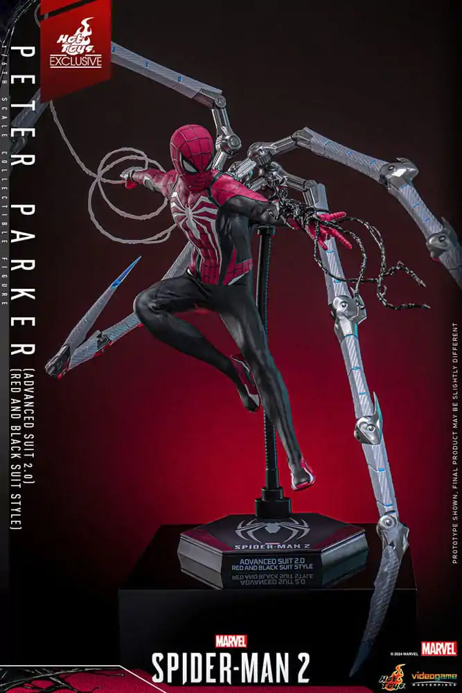 Spider-Man 2 Video Game Masterpiece Akcijska figura 1/6 Peter Parker (Advanced Suit 2.0) (Red and Black Suit Style) 30 cm fotografija izdelka