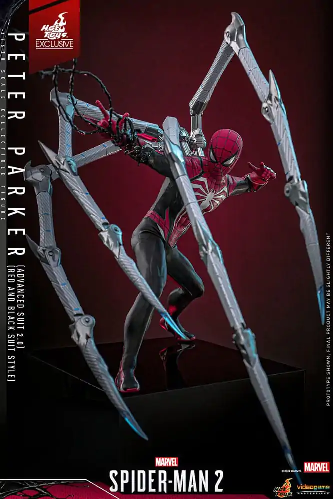 Spider-Man 2 Video Game Masterpiece Akcijska figura 1/6 Peter Parker (Advanced Suit 2.0) (Red and Black Suit Style) 30 cm fotografija izdelka