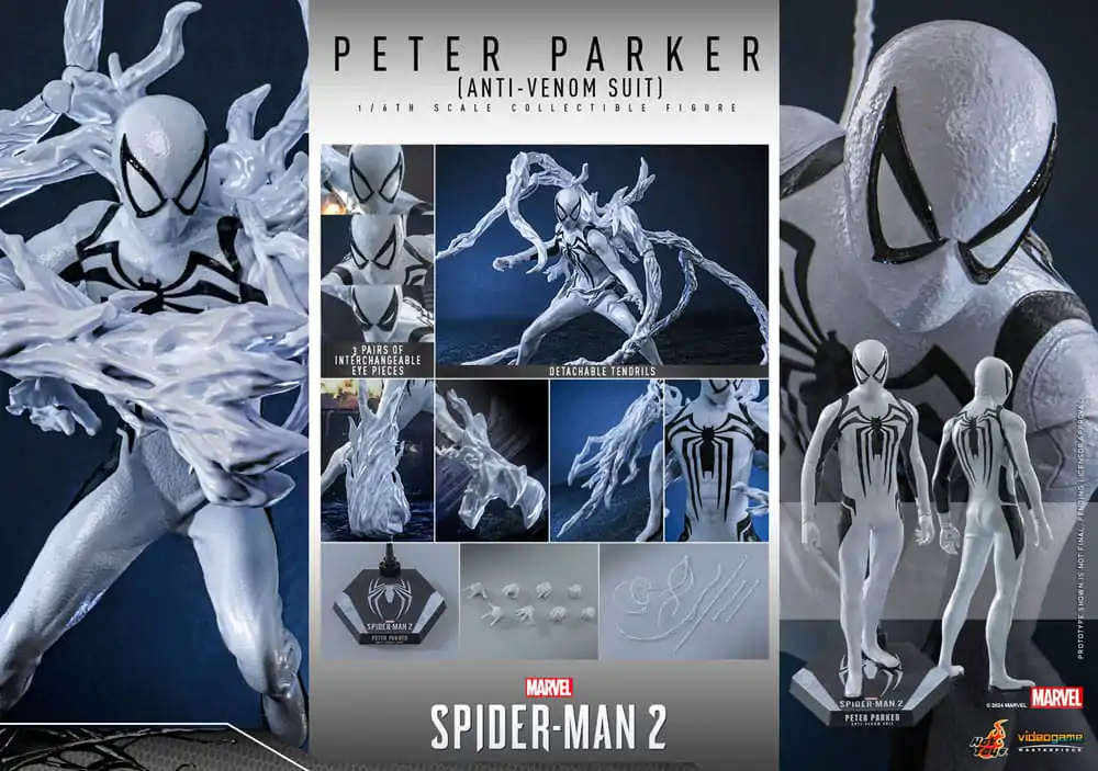 Spider-Man 2 Video Game Masterpiece akcijska figura 1/6 Peter Parker (Anti-Venom Suit) 30 cm fotografija izdelka