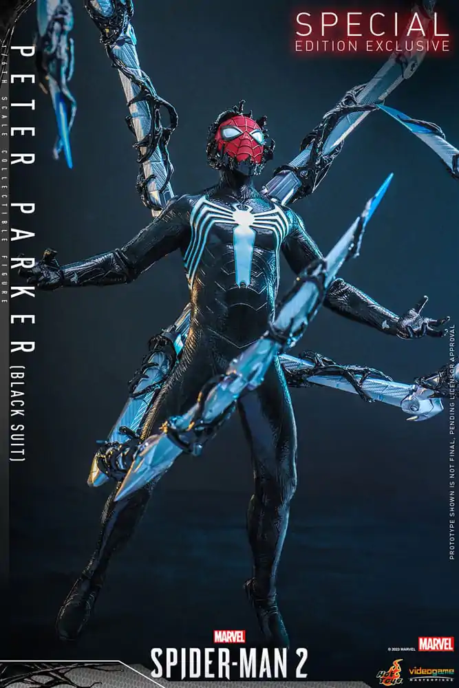 Spider-Man 2 Video Game Masterpiece akcijska figura 1/6 Peter Parker (Black Suit) 30 cm fotografija izdelka