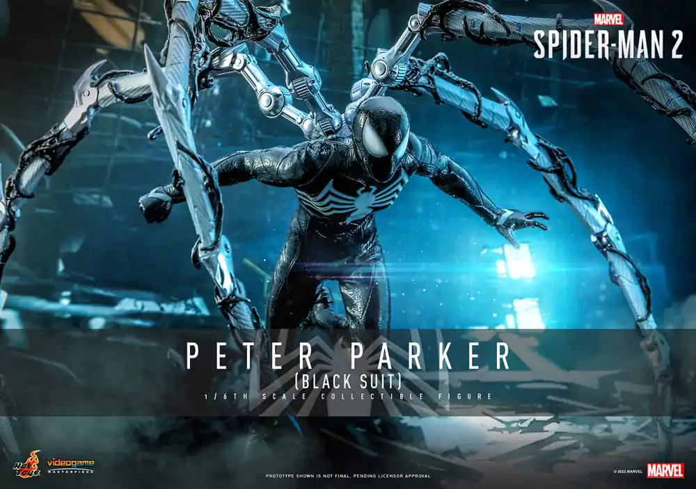 Spider-Man 2 Video Game Masterpiece akcijska figura 1/6 Peter Parker (Black Suit) 30 cm fotografija izdelka