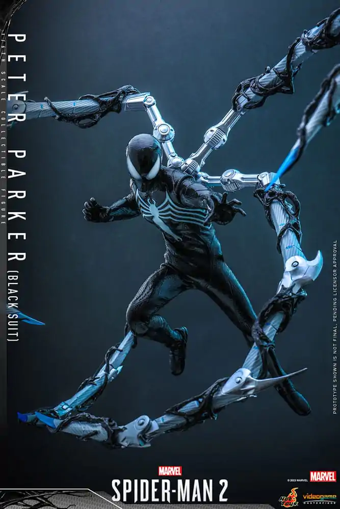 Spider-Man 2 Video Game Masterpiece akcijska figura 1/6 Peter Parker (Black Suit) 30 cm fotografija izdelka