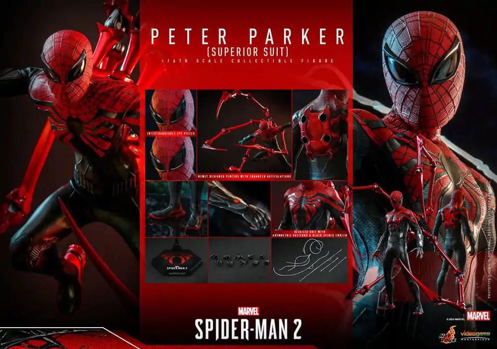 Spider-Man 2 Video Game Masterpiece akcijska figura 1/6 Peter Parker (Superior Suit) 30 cm fotografija izdelka