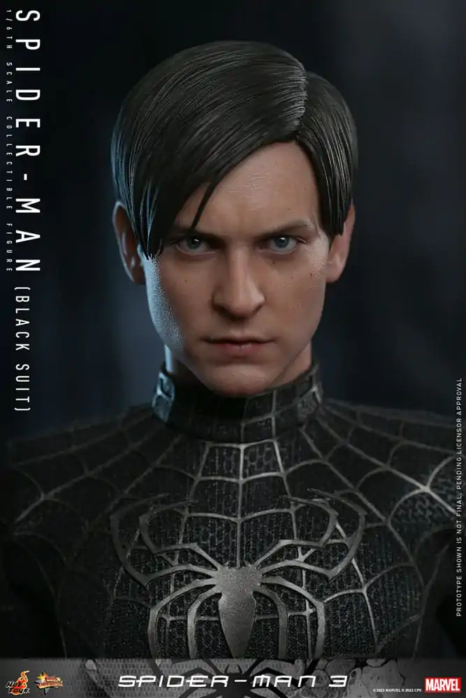 Spider-Man 3 Movie Masterpiece akcijska figura 1/6 Spider-Man (Black Suit) 30 cm fotografija izdelka