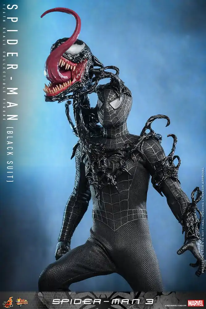 Spider-Man 3 Movie Masterpiece akcijska figura 1/6 Spider-Man (Black Suit) 30 cm fotografija izdelka