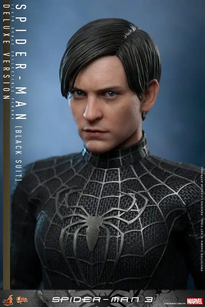 Spider-Man 3 Movie Masterpiece Akcijska figura 1/6 Spider-Man (Black Suit) (Deluxe Version) 30 cm fotografija izdelka