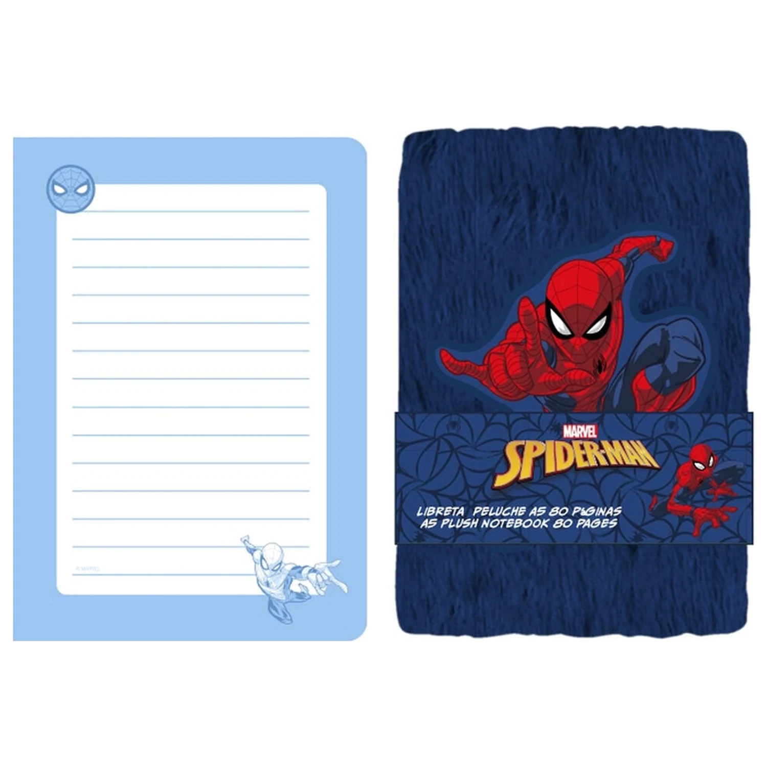 Marvel Spiderman A5 plišast zvezek fotografija izdelka