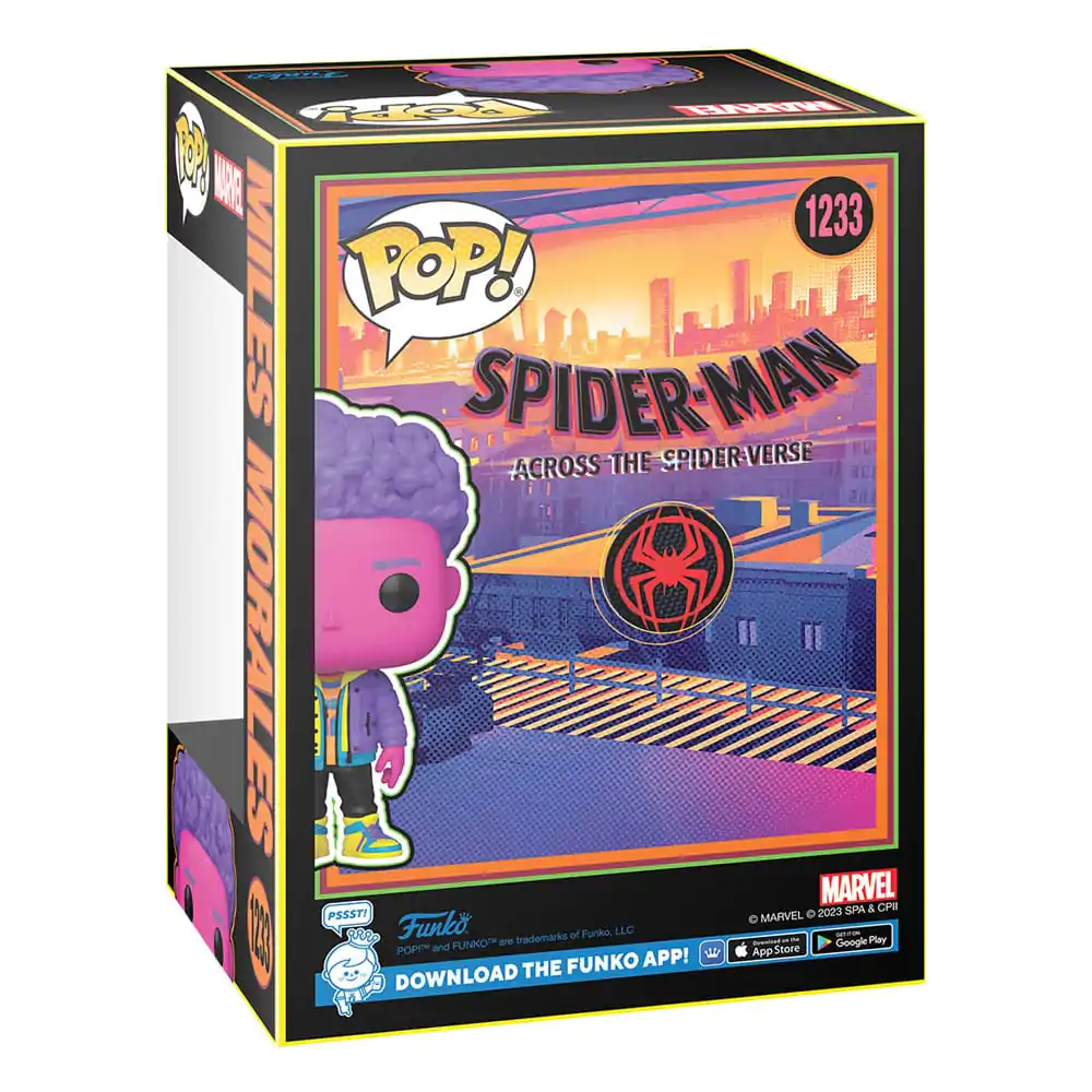 Spider-Man: Across the Spider-Verse Funko POP! Marvel Vinyl Figura Miles Morales (BLKLT) Exclusive Edition 9 cm fotografija izdelka