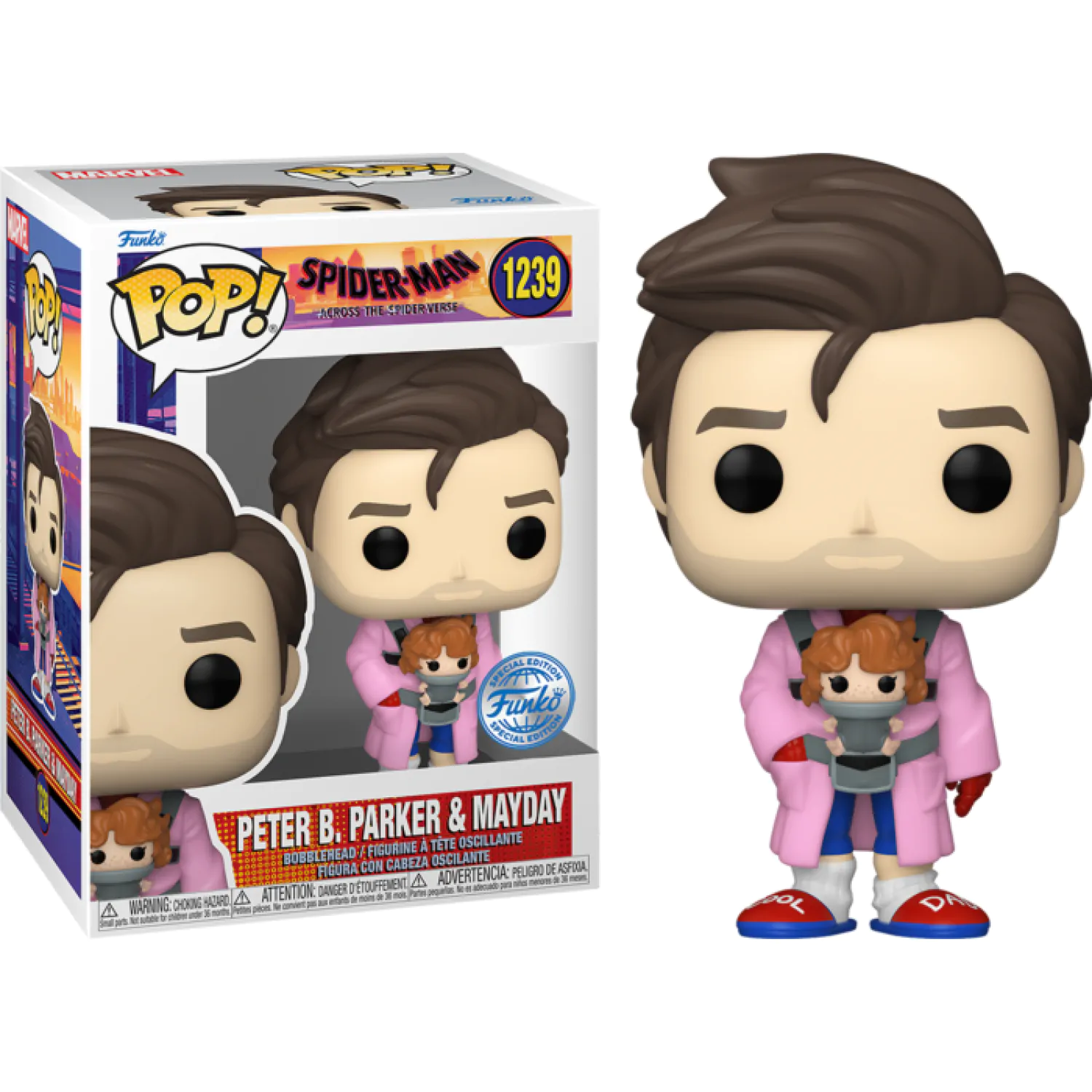 Spider-Man: Across the Spider-Verse Funko POP! vinilna figurica Peter B. Parker & Mayday 9 cm fotografija izdelka