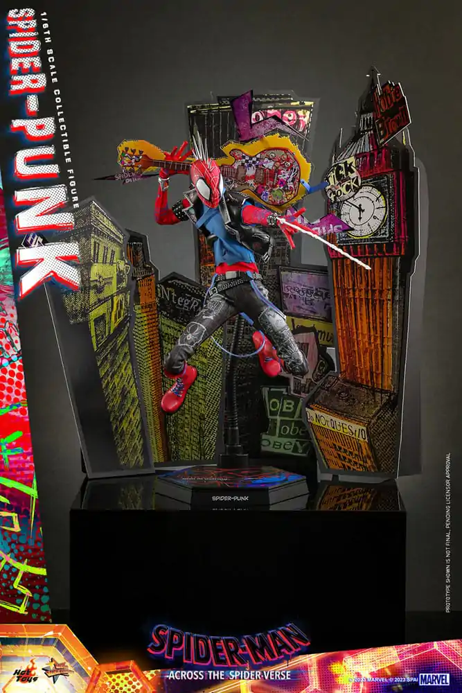 Spider-Man: Across the Spider-Verse Movie Masterpiece akcijska figura 1/6 Spider-Punk 32 cm fotografija izdelka