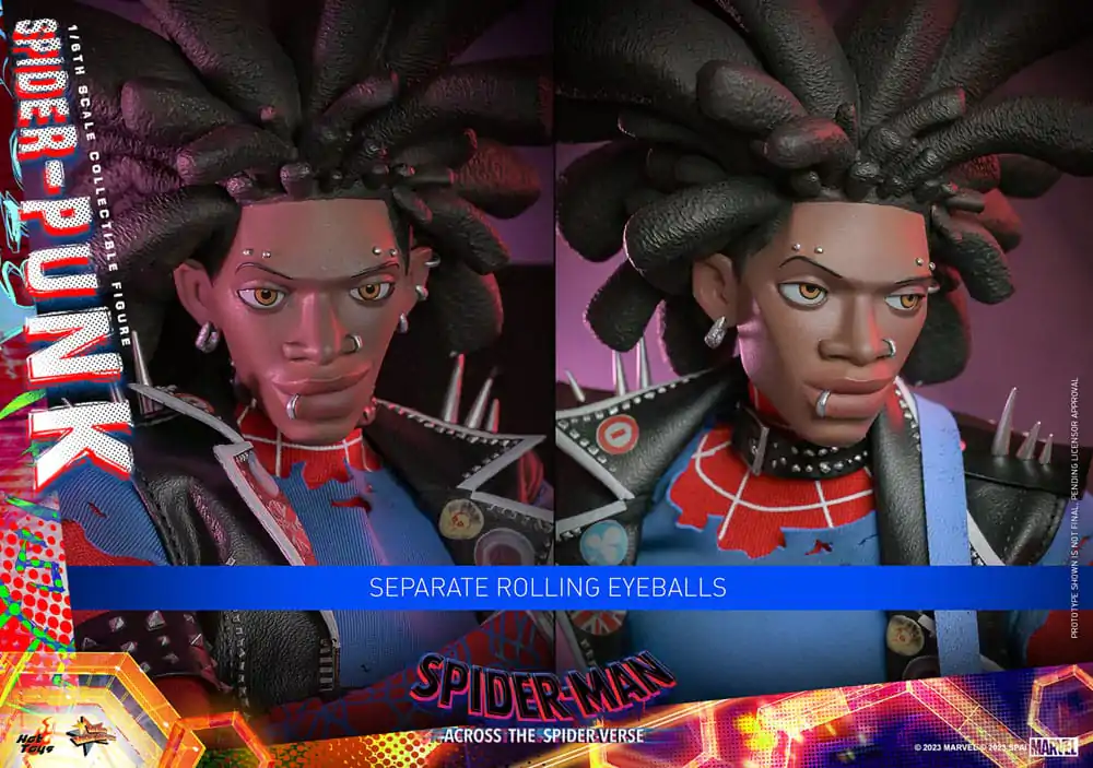 Spider-Man: Across the Spider-Verse Movie Masterpiece akcijska figura 1/6 Spider-Punk 32 cm fotografija izdelka