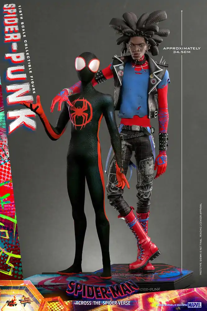 Spider-Man: Across the Spider-Verse Movie Masterpiece akcijska figura 1/6 Spider-Punk 32 cm fotografija izdelka