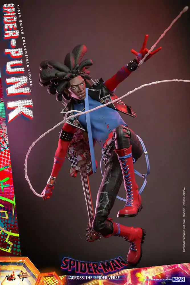 Spider-Man: Across the Spider-Verse Movie Masterpiece akcijska figura 1/6 Spider-Punk 32 cm fotografija izdelka