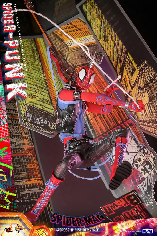 Spider-Man: Across the Spider-Verse Movie Masterpiece akcijska figura 1/6 Spider-Punk 32 cm fotografija izdelka