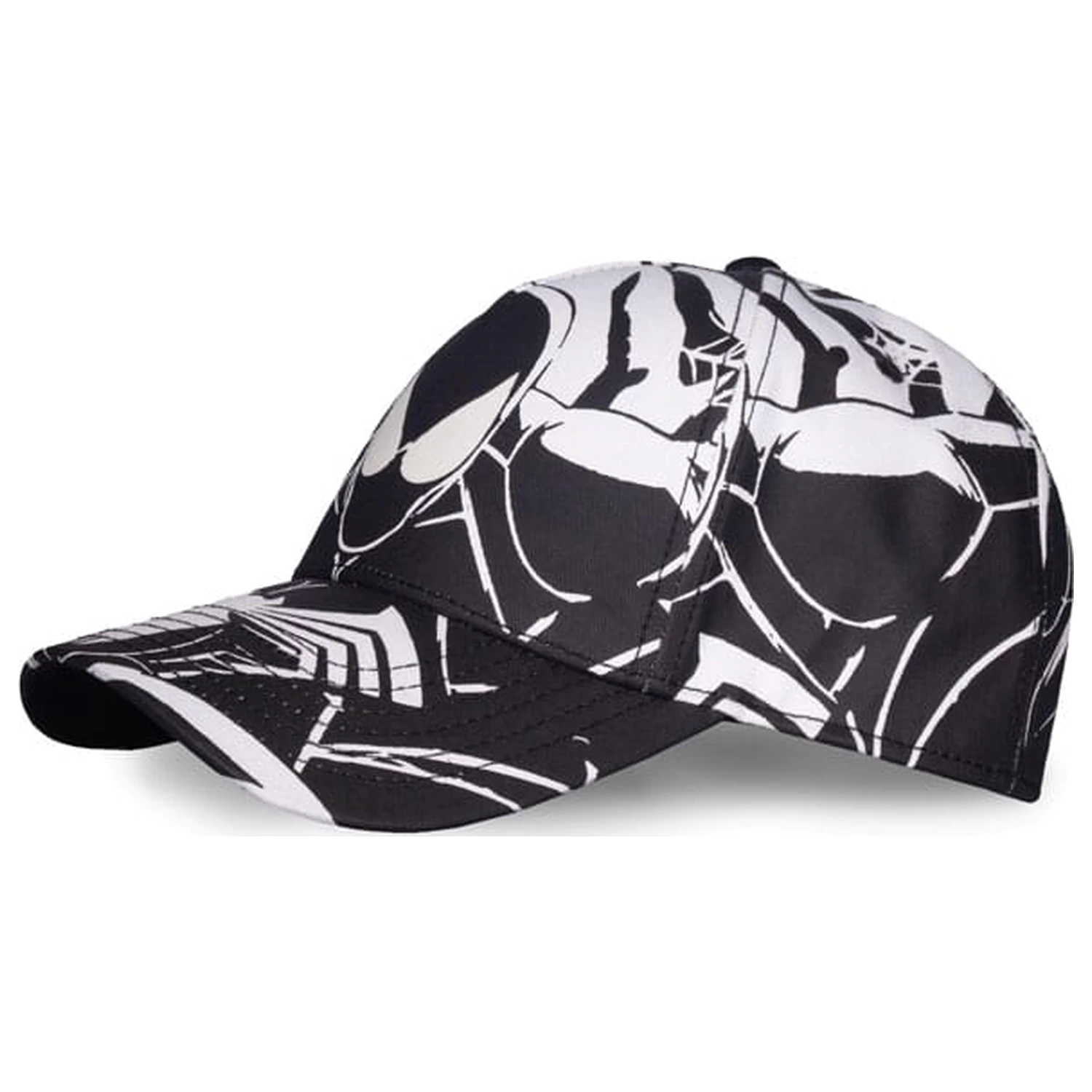 Spider-Man Baseball Cap črno-belo-vsenatisnjeno fotografija izdelka