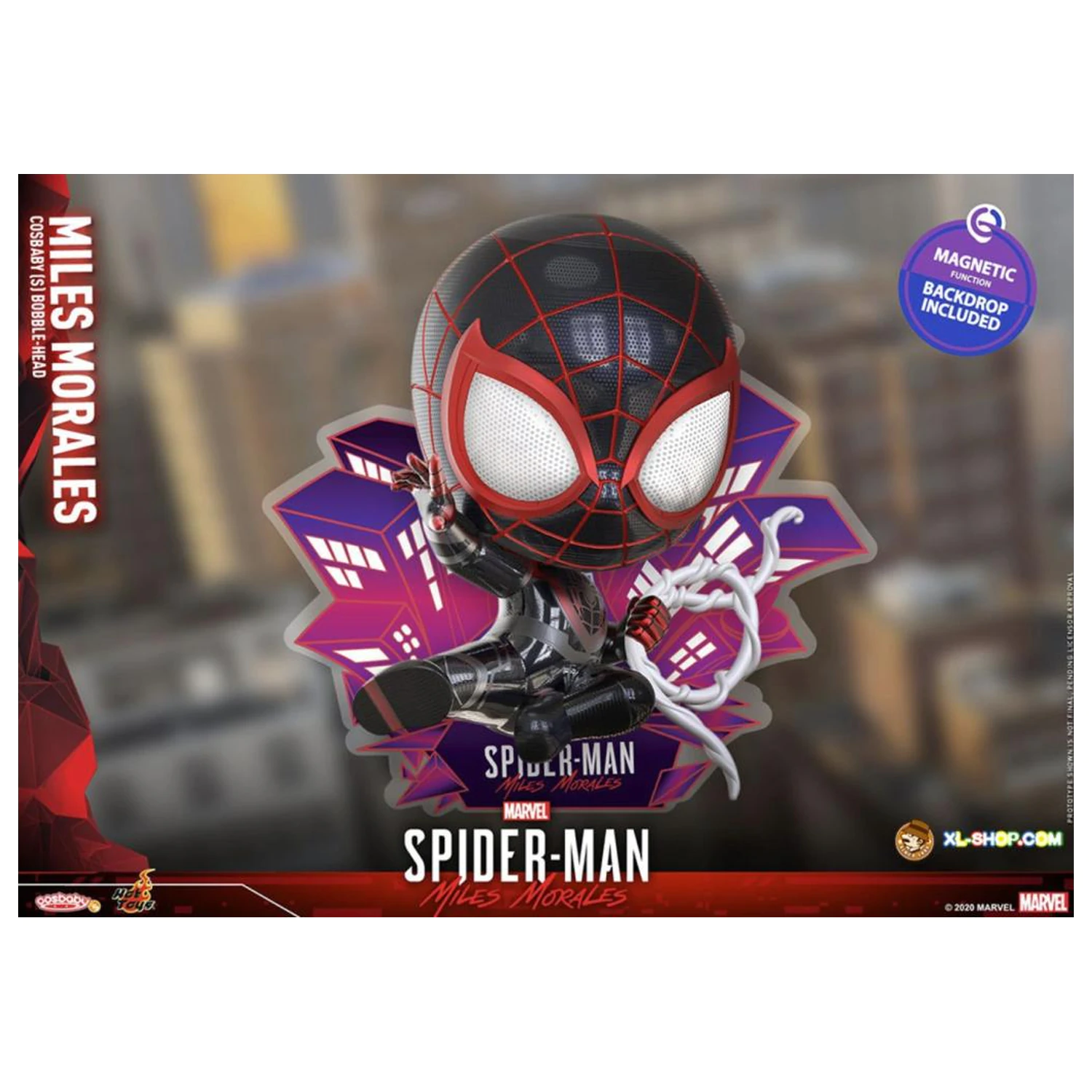 Spider-Man Cosbaby Wave 4 Miles Morales Bodega Cat Suit fotografija izdelka