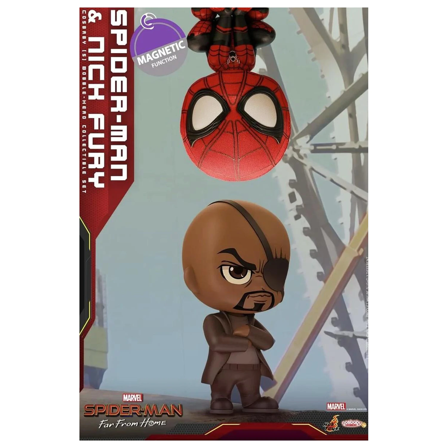 Spider-Man Cosbaby Wave 4 komplet Spider-Man in Nick Fury fotografija izdelka