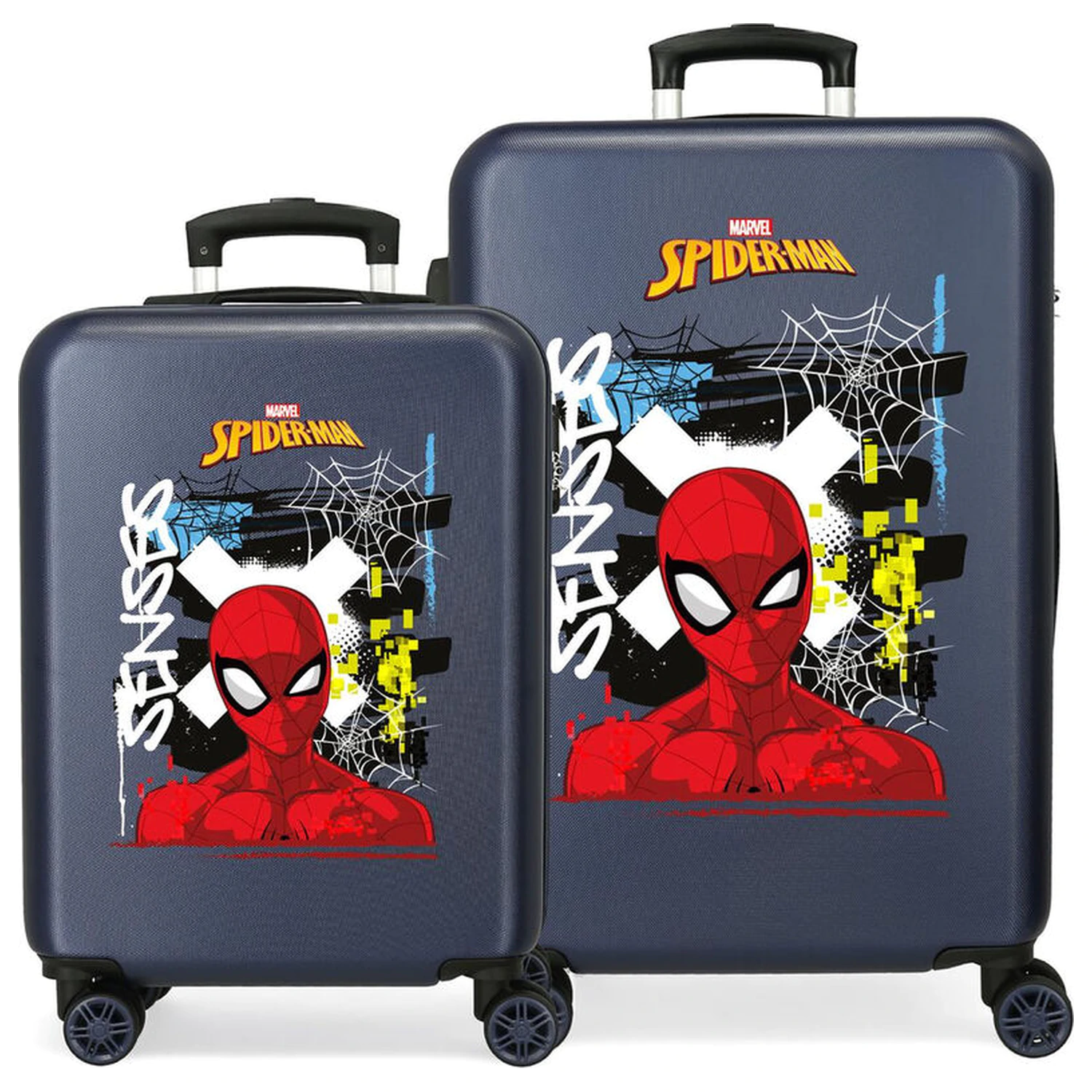 Marvel Spiderman Graffity Of Spiderman ABS 2-delni komplet potovalnih kovčkov na koleščkih 55/65 cm fotografija izdelka