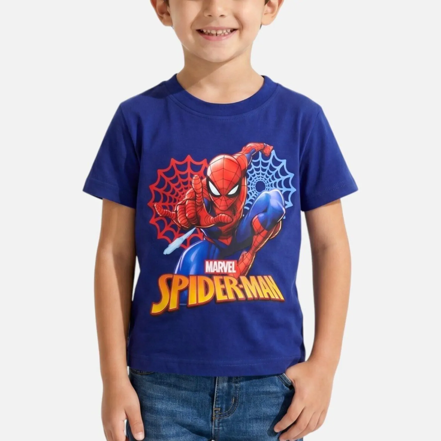 Spider-Man otroška majica s kratkimi rokavi - navy blue fotografija izdelka
