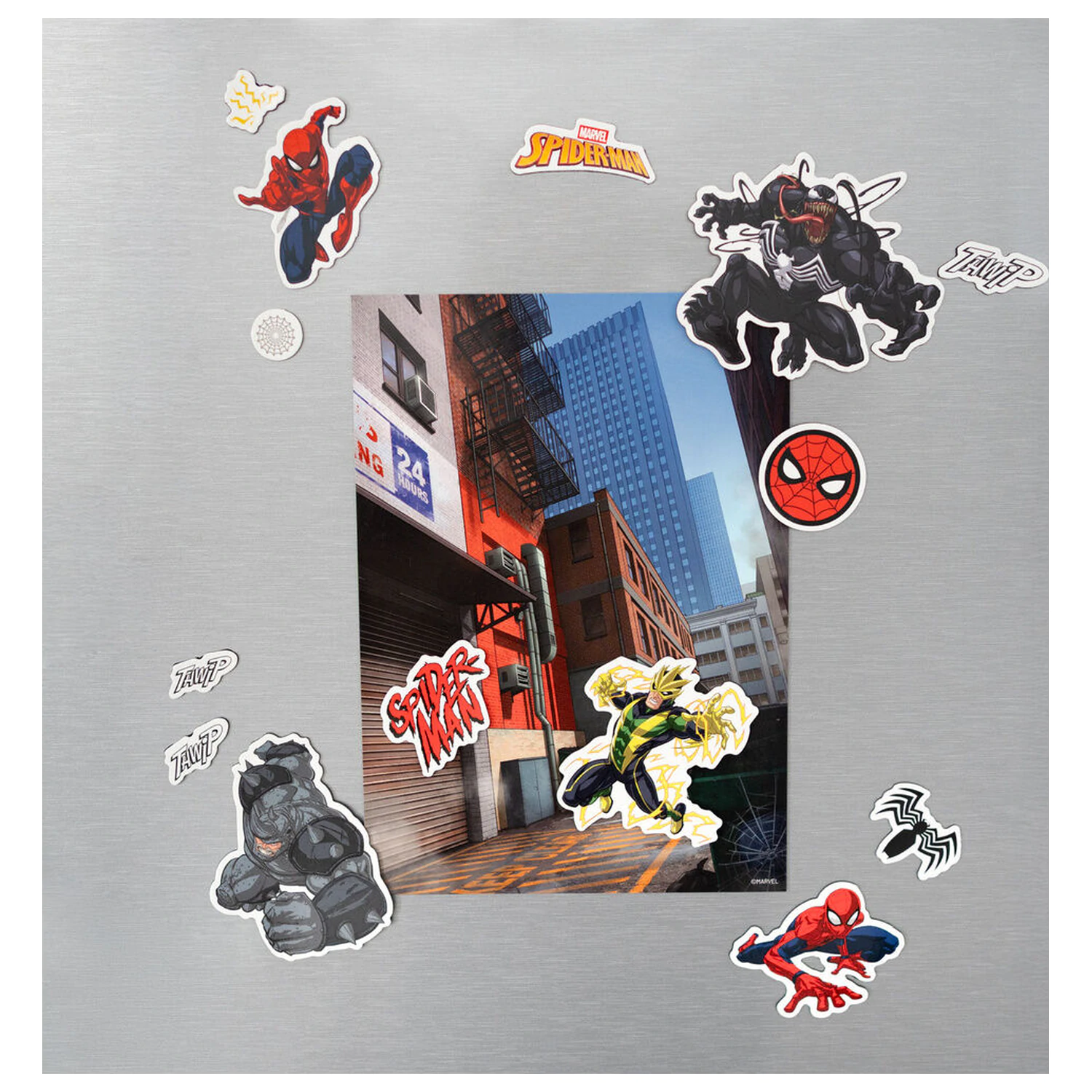 Marvel Spiderman set izrezanih magnetov fotografija izdelka
