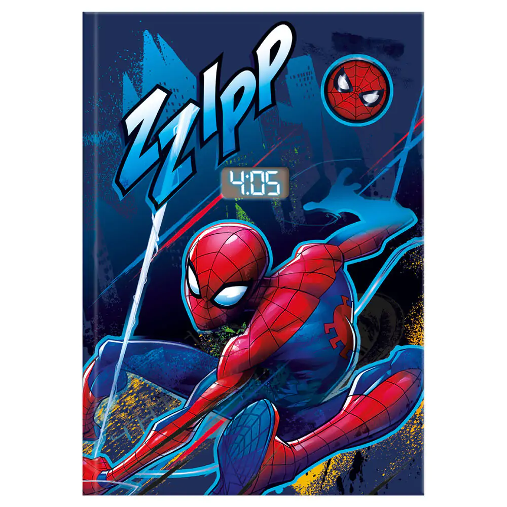 Marvel Spiderman Zvezek z uro fotografija izdelka