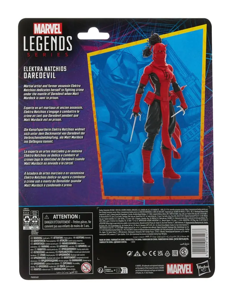 Spider-Man Marvel Legends Retro Collection akcijska figura Elektra Natchios Daredevil 15 cm fotografija izdelka