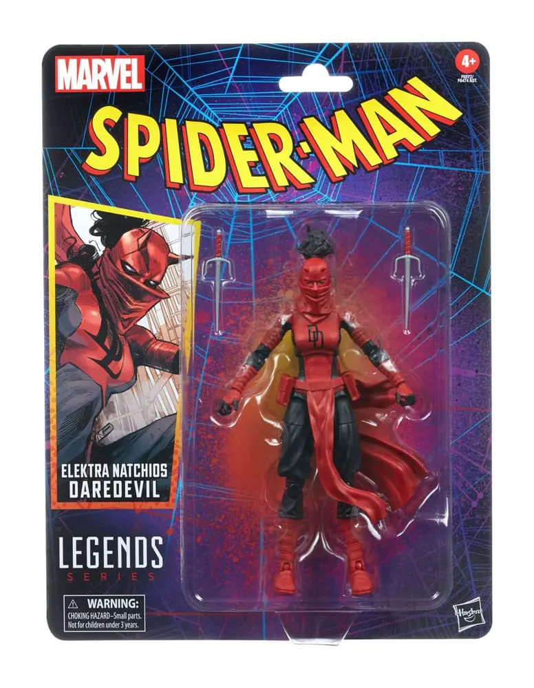 Spider-Man Marvel Legends Retro Collection akcijska figura Elektra Natchios Daredevil 15 cm fotografija izdelka