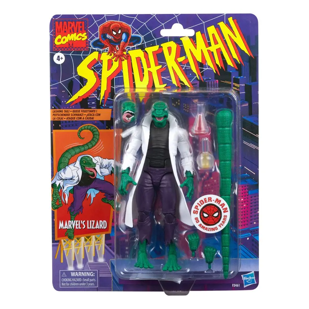 Spider-Man Marvel Legends Retro akcijska figura Marvel's Lizard 15 cm fotografija izdelka