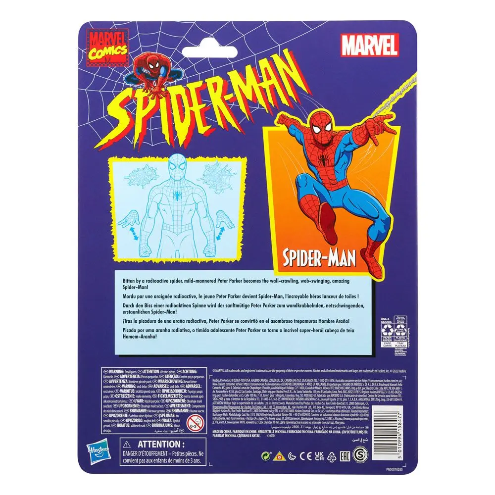 Spider-Man Marvel Legends retro akcijska figura Spider-Man 15 cm fotografija izdelka