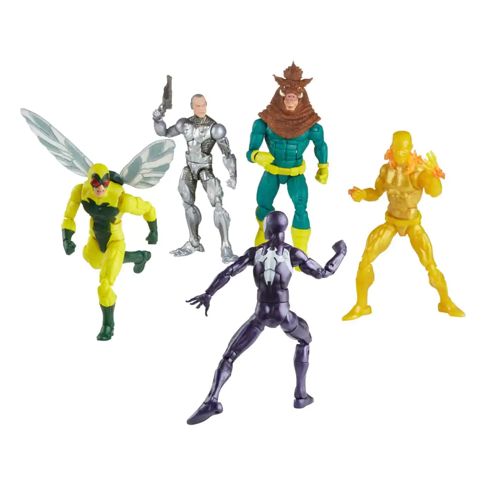 Spider-Man Marvel Legends akcijska figura 5-Pack Spider-Man, Silvermane, Human Fly, Molten Man, Razorback 15 cm fotografija izdelka