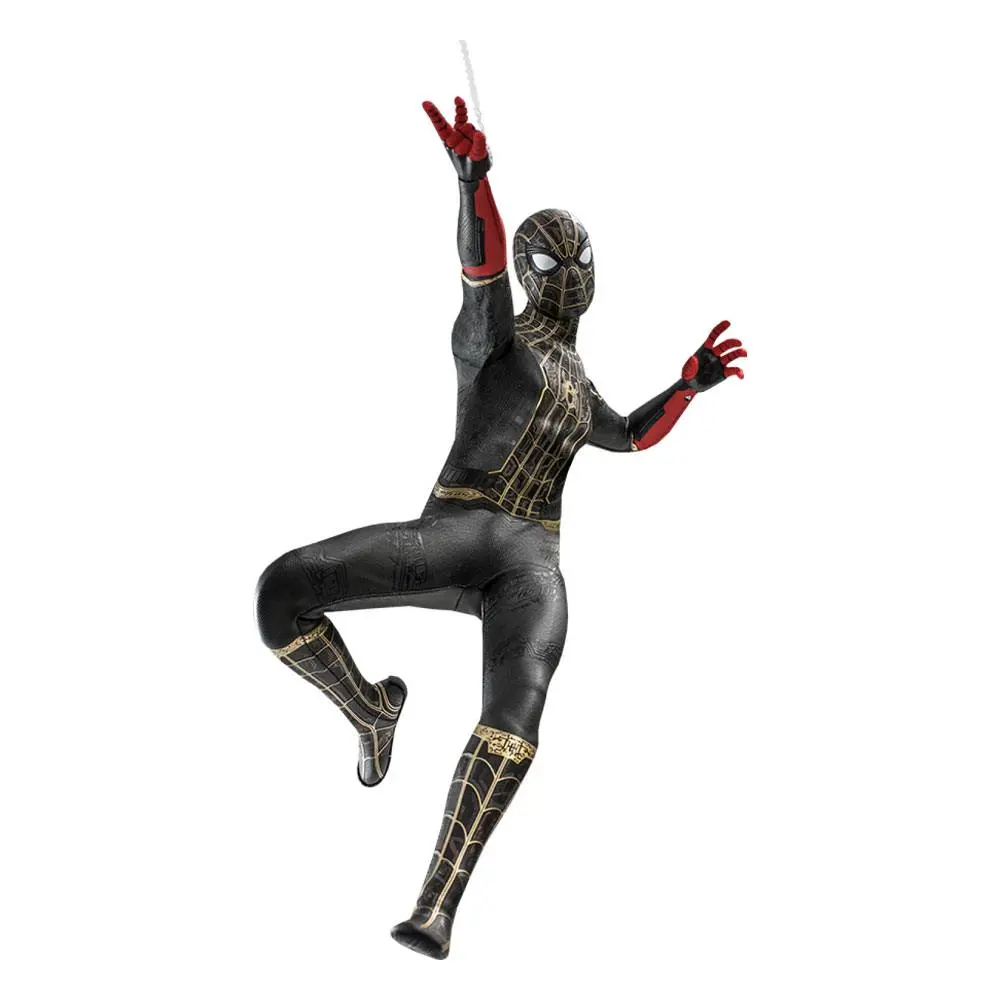 Spider-Man: No Way Home Movie Masterpiece akcijska figura 1/6 Spider-Man (Black &amp; Gold Suit) 30 cm fotografija izdelka