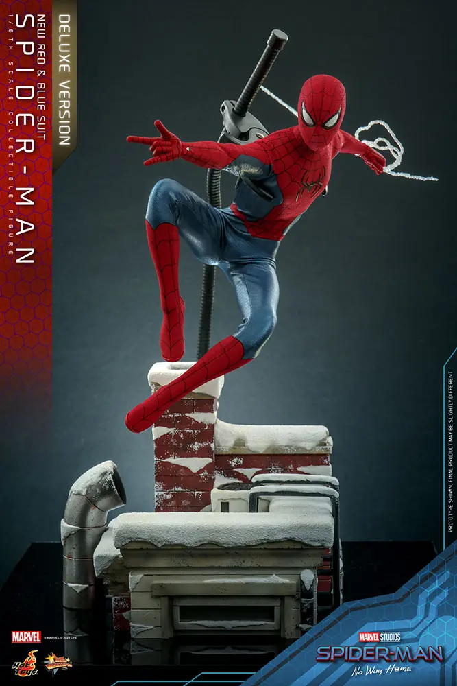 Spider-Man: No Way Home Movie Masterpiece Akcijska Figura 1/6 Spider-Man (New Red and Blue Suit) (Deluxe Version) 28 cm fotografija izdelka