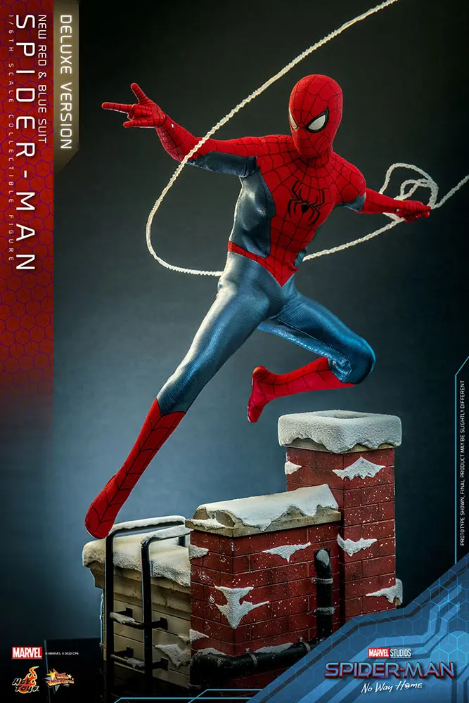 Spider-Man: No Way Home Movie Masterpiece Akcijska Figura 1/6 Spider-Man (New Red and Blue Suit) (Deluxe Version) 28 cm fotografija izdelka