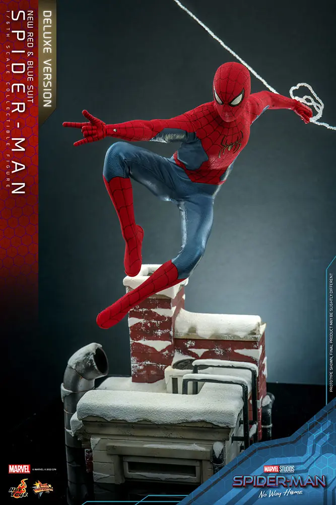 Spider-Man: No Way Home Movie Masterpiece Akcijska Figura 1/6 Spider-Man (New Red and Blue Suit) (Deluxe Version) 28 cm fotografija izdelka