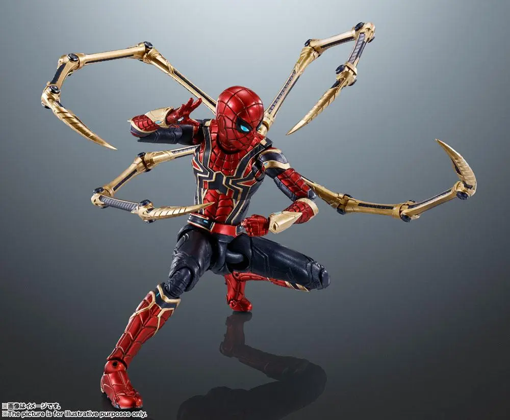 Spider-Man: No Way Home S.H. Figuarts Akcijska Figura Iron Spider-Man 15 cm fotografija izdelka