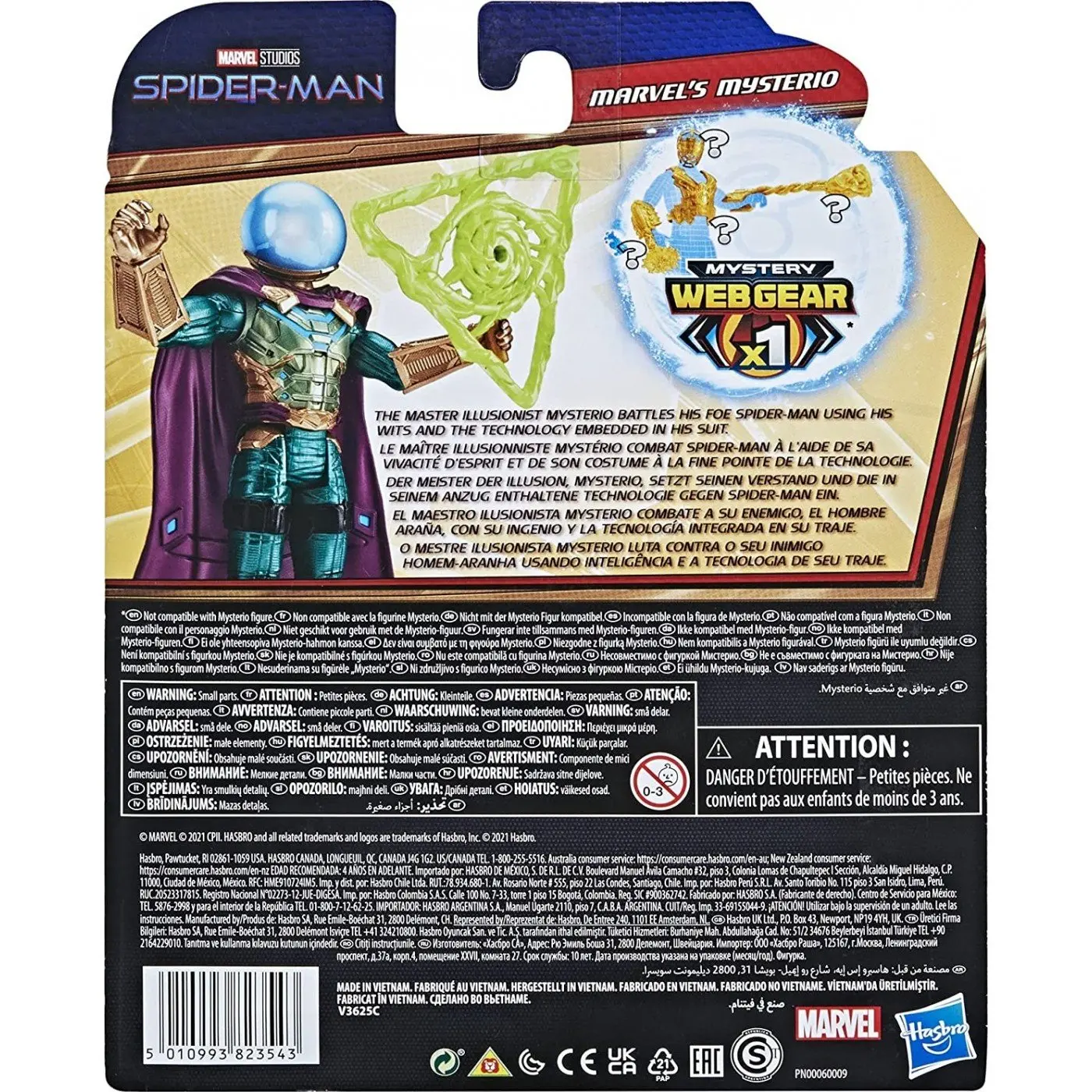 Spider-Man Pókember Mysterio Mystery Web Gear akcijska figura 13 cm fotografija izdelka