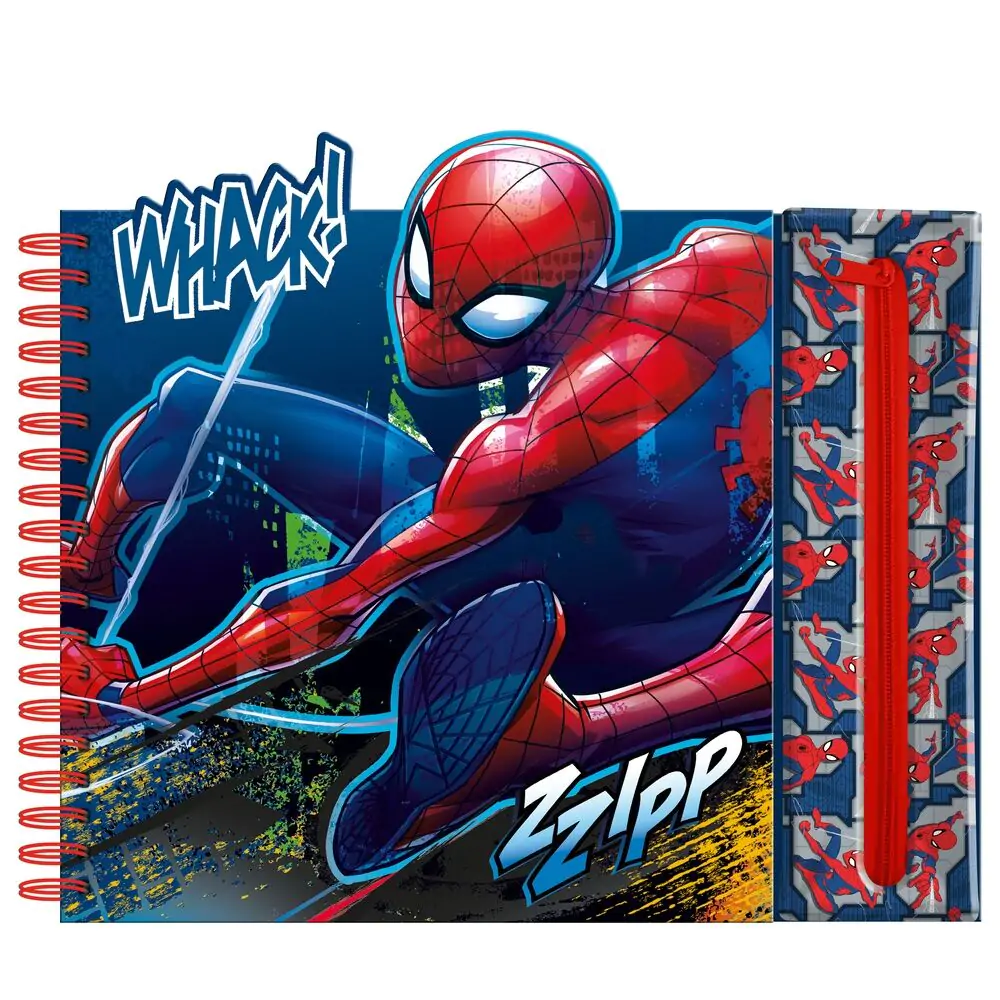 Marvel Spiderman Activity zvezek z odstranljivim etuijem fotografija izdelka