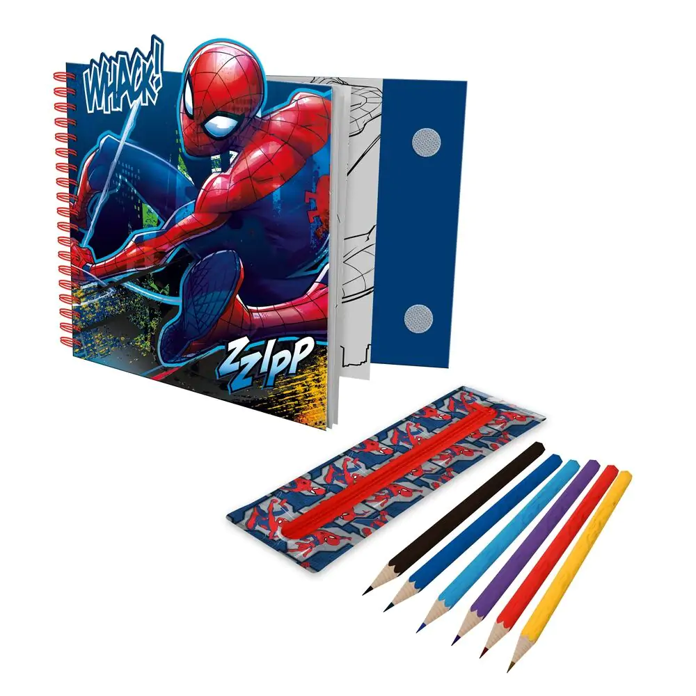 Marvel Spiderman Activity zvezek z odstranljivim etuijem fotografija izdelka