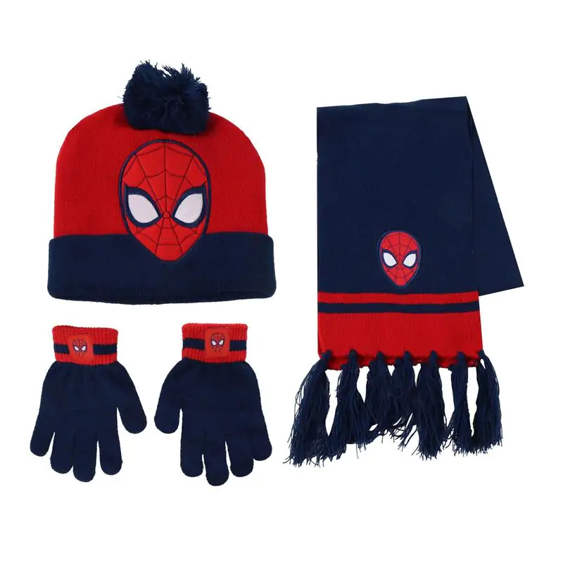 Marvel Spiderman zimski set snood kapa rokavice fotografija izdelka