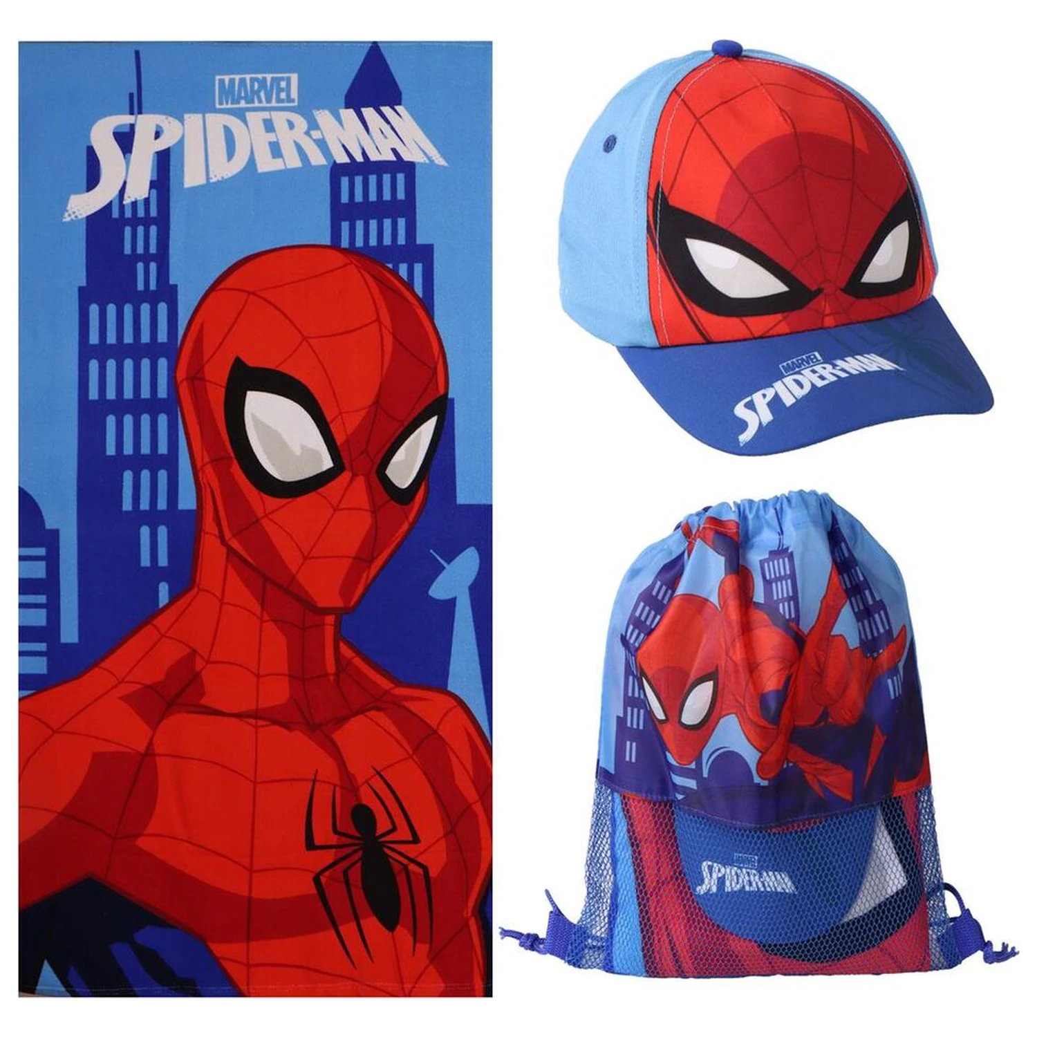 Marvel Spiderman set brisača + torba + kapa fotografija izdelka